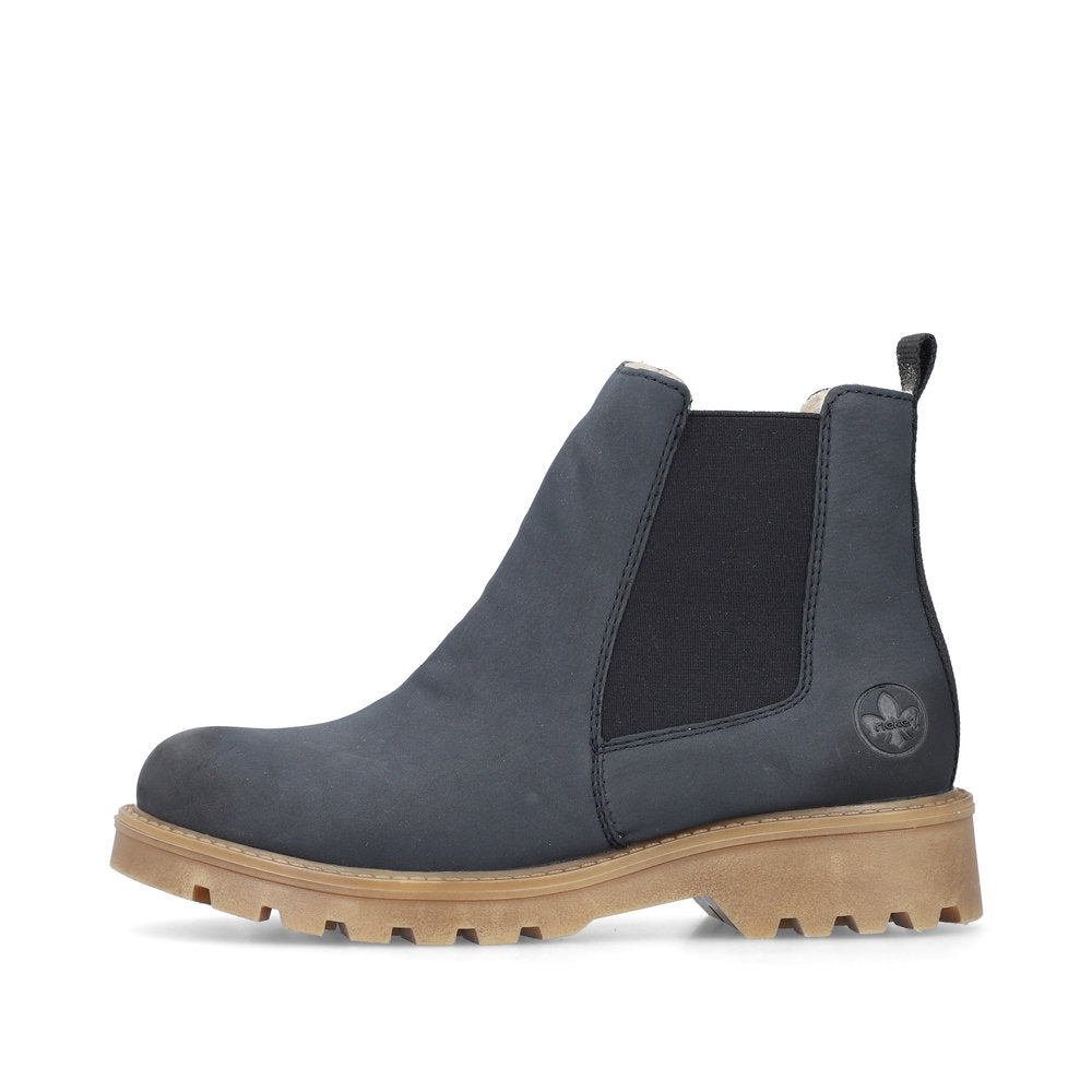 Rieker 73250-14 Navy Chelsea Boots