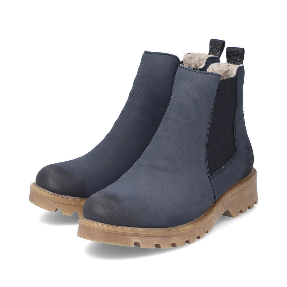 Rieker 73250-14 Navy Chelsea Boots