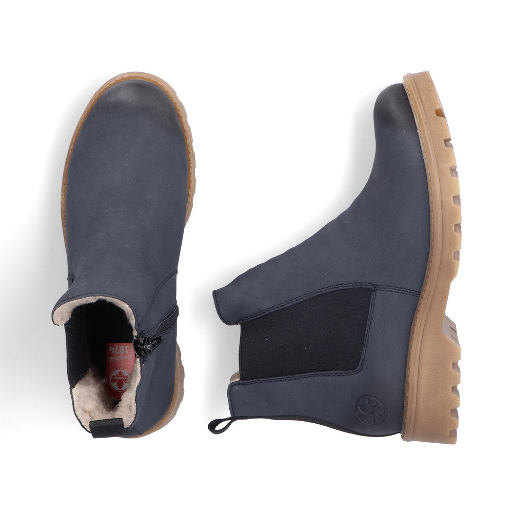 Rieker 73250-14 Navy Chelsea Boots