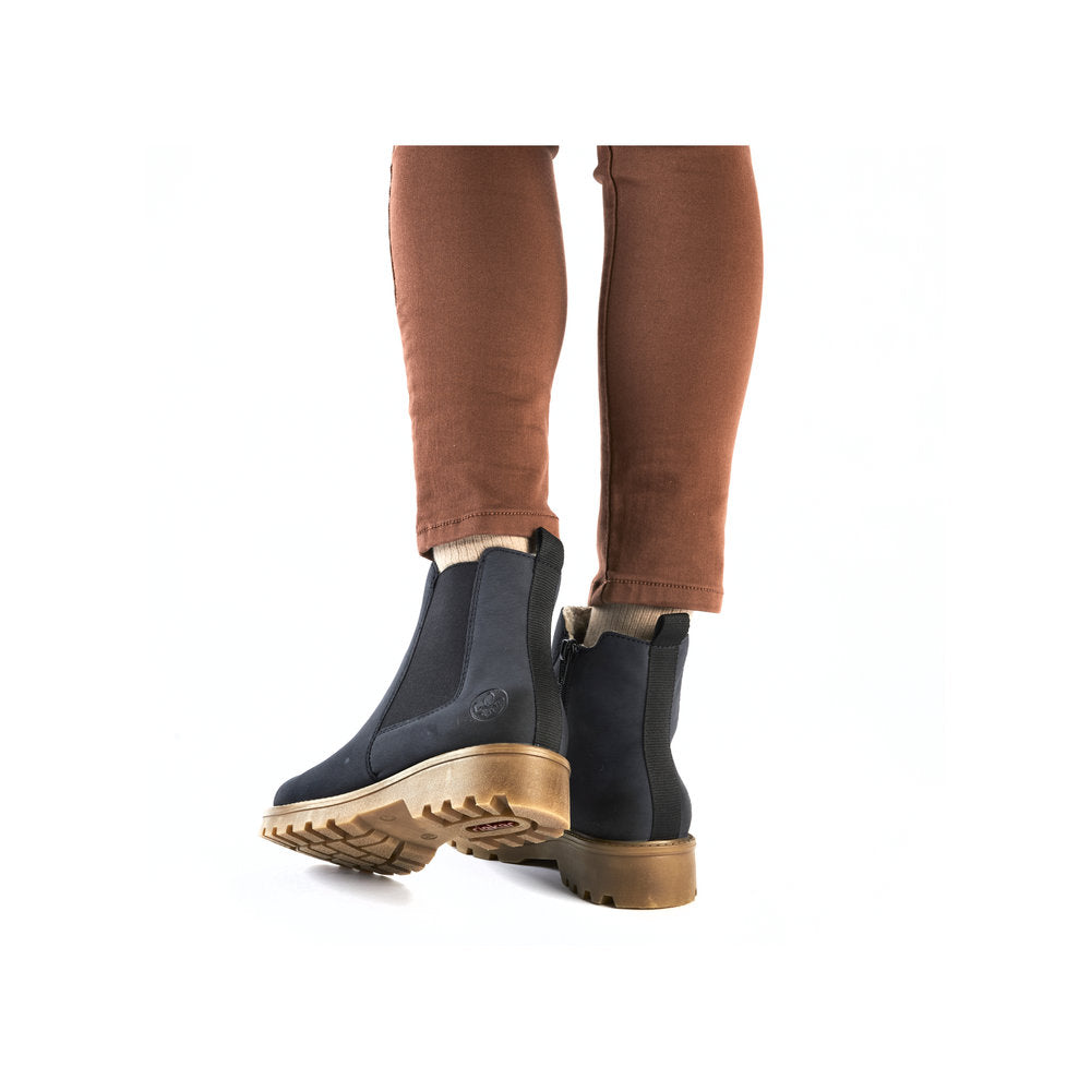 Rieker 73250-14 Navy Chelsea Boots