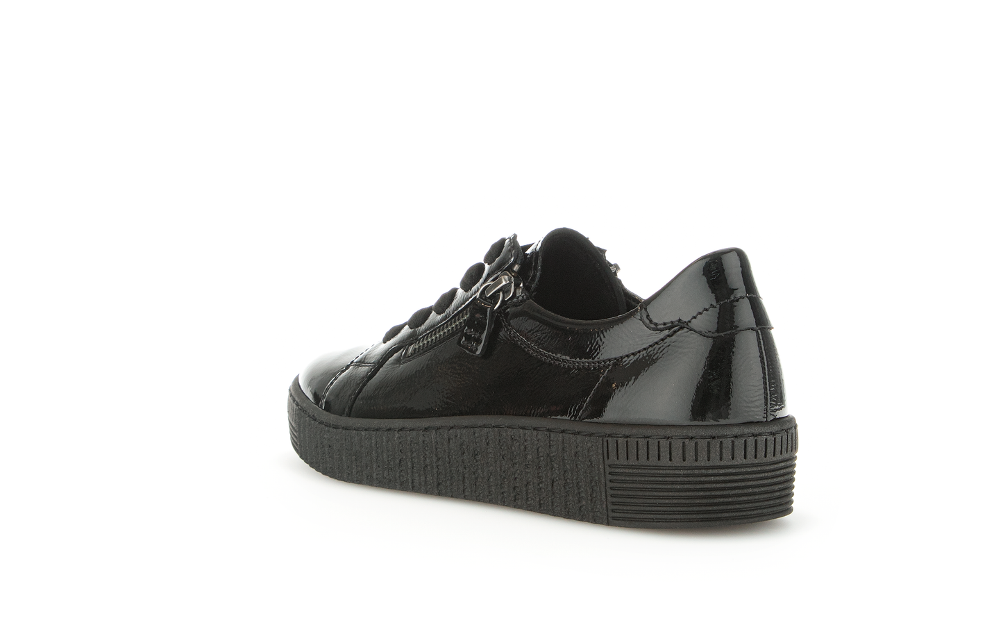 Gabor 73.334.97 Black Patent Trainers