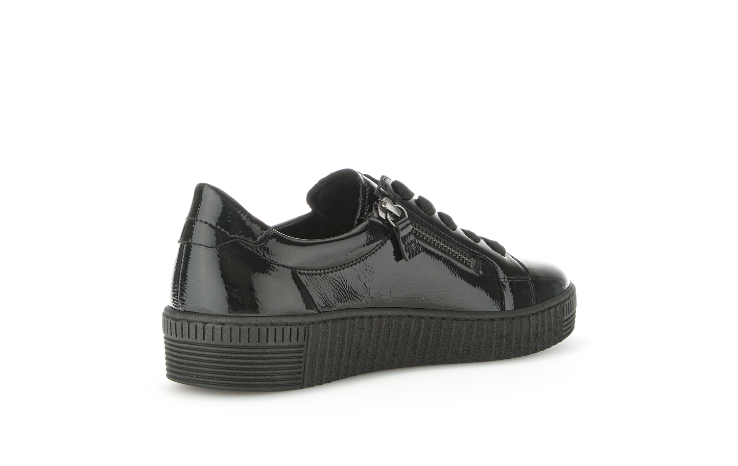 Gabor 73.334.97 Black Patent Trainers