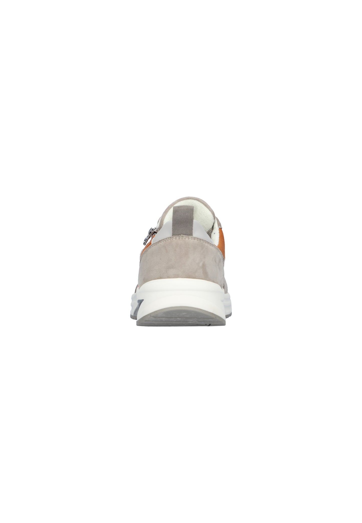 Waldlaufer 738002 101 087 Taupe, Grey & Orange Lace & Zip Sneakers