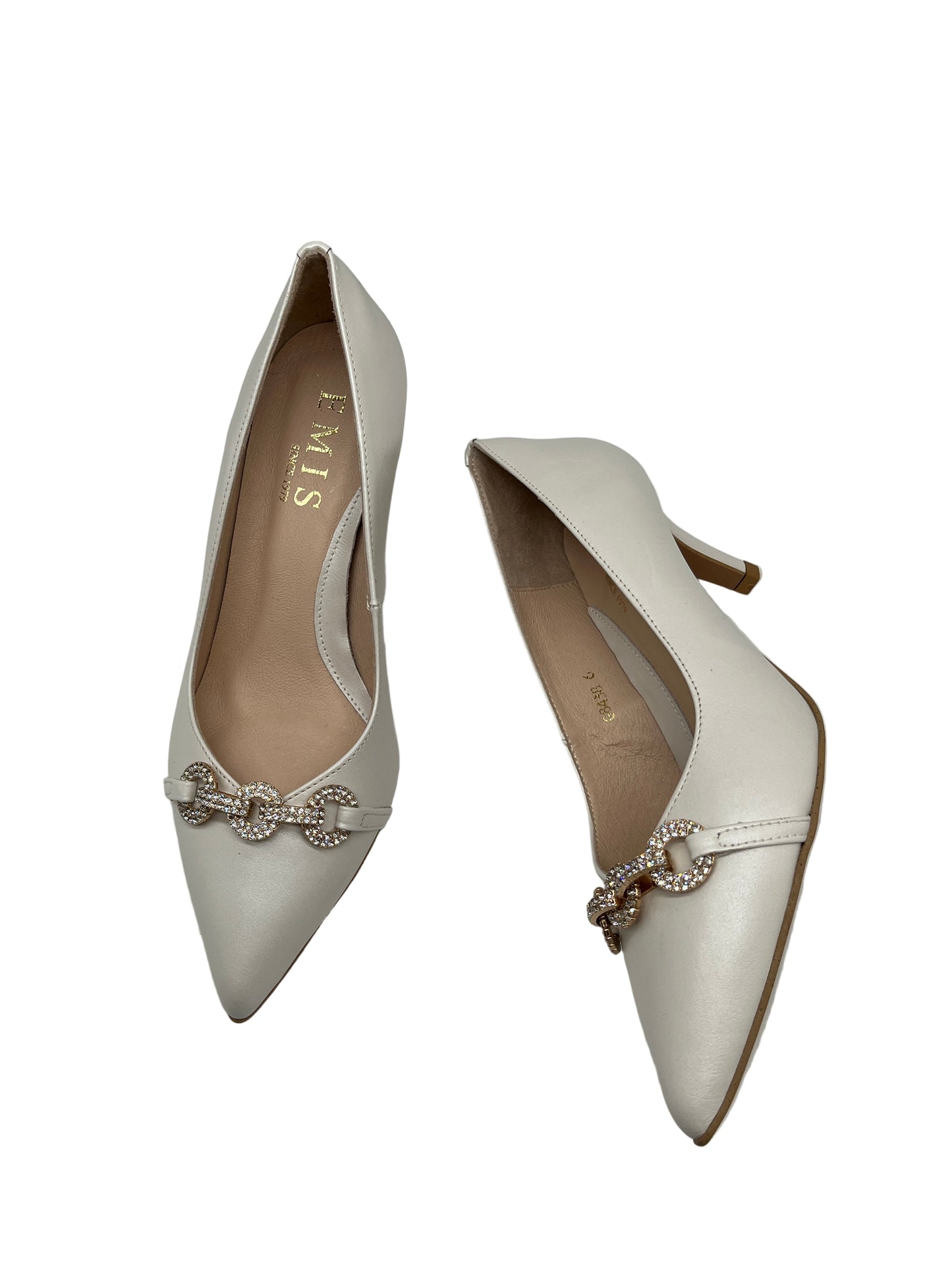 Emis S8438/611o Ecru Pearl Heels