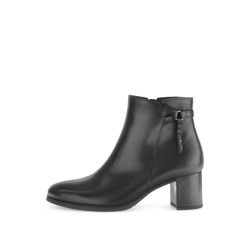 Gabor 75.692.27 Black Block Heel Ankle Boots