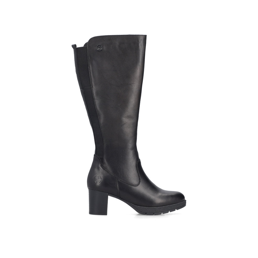 Rieker 77684-00 Black Long Boots