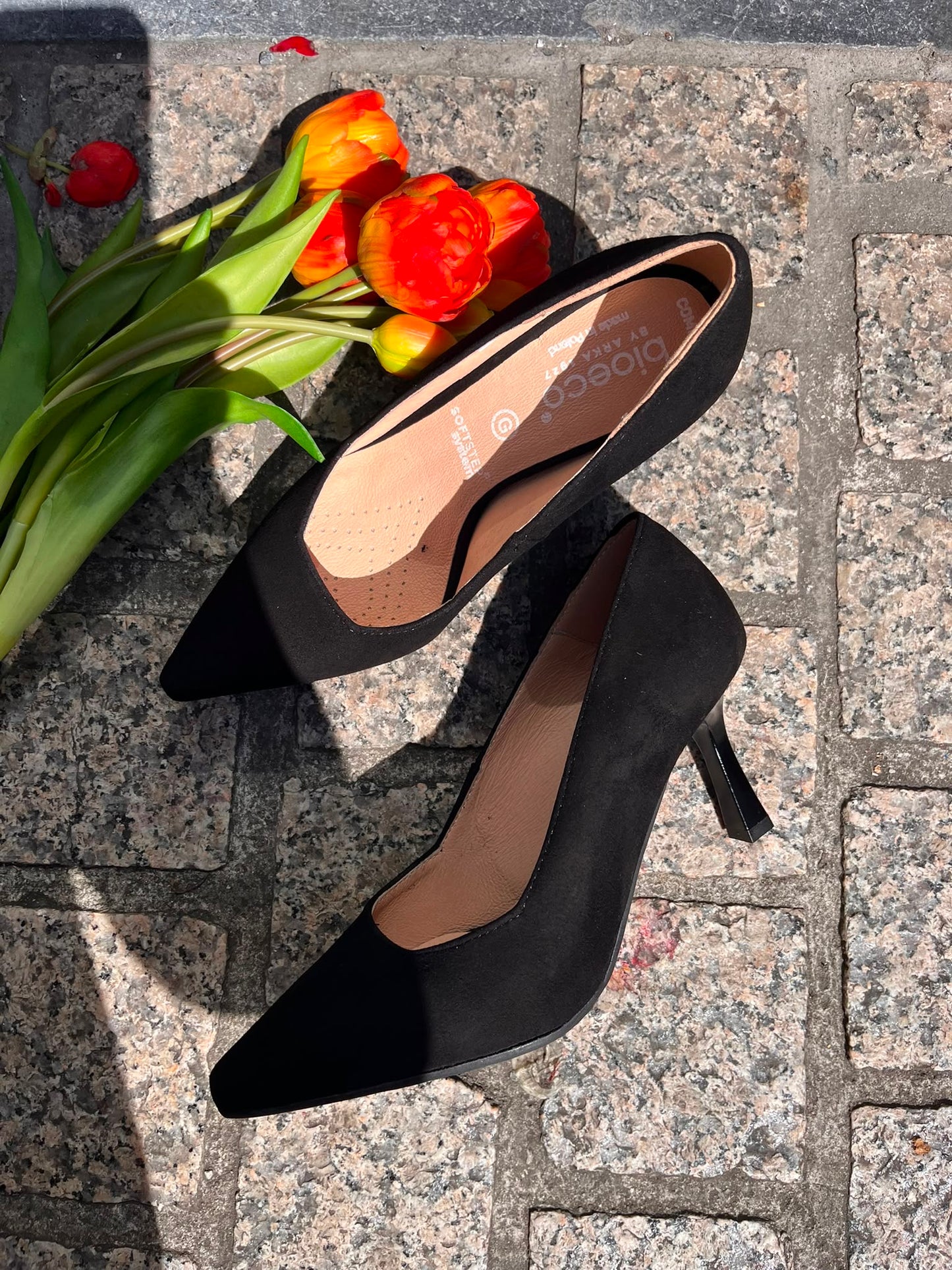 Bioeco by Arka 1118 0026 Black Suede G Fit Heels