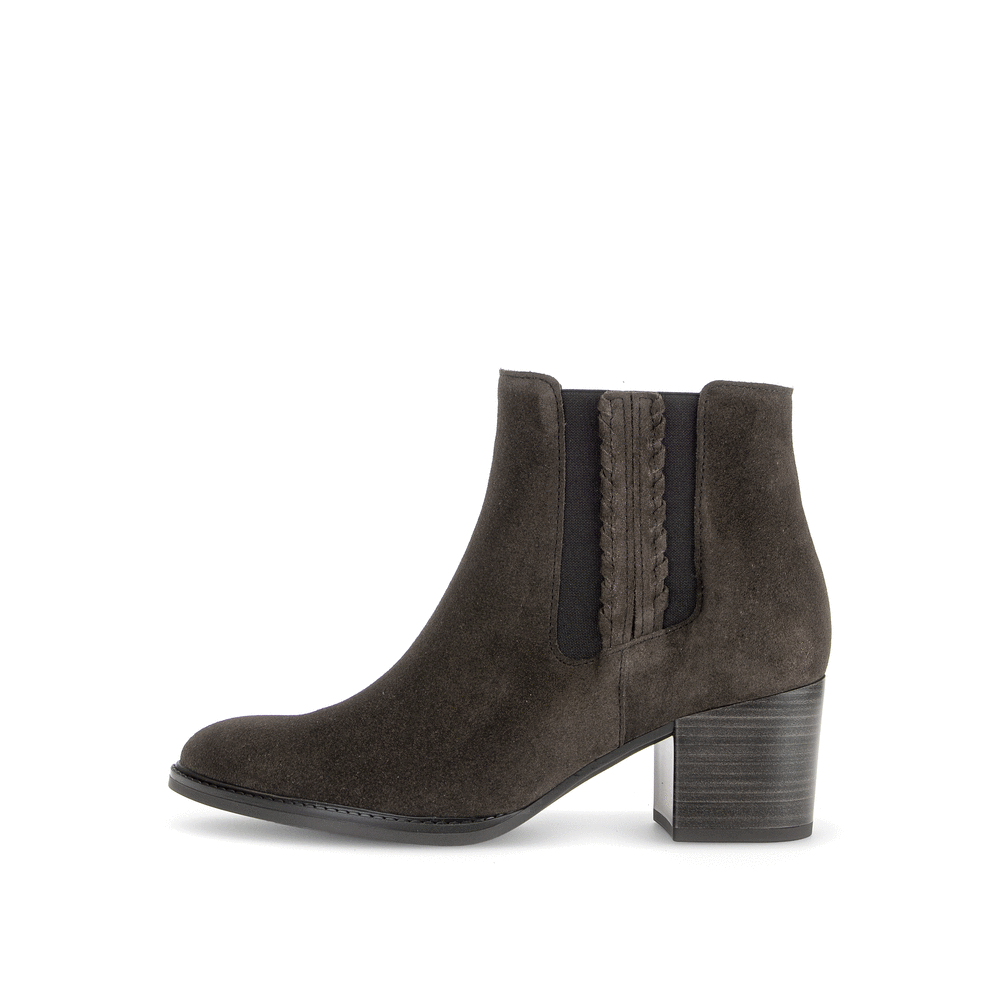 Gabor Comfort 8041.03.002 Mocca Brown Suede G Fit Block Heel Boots
