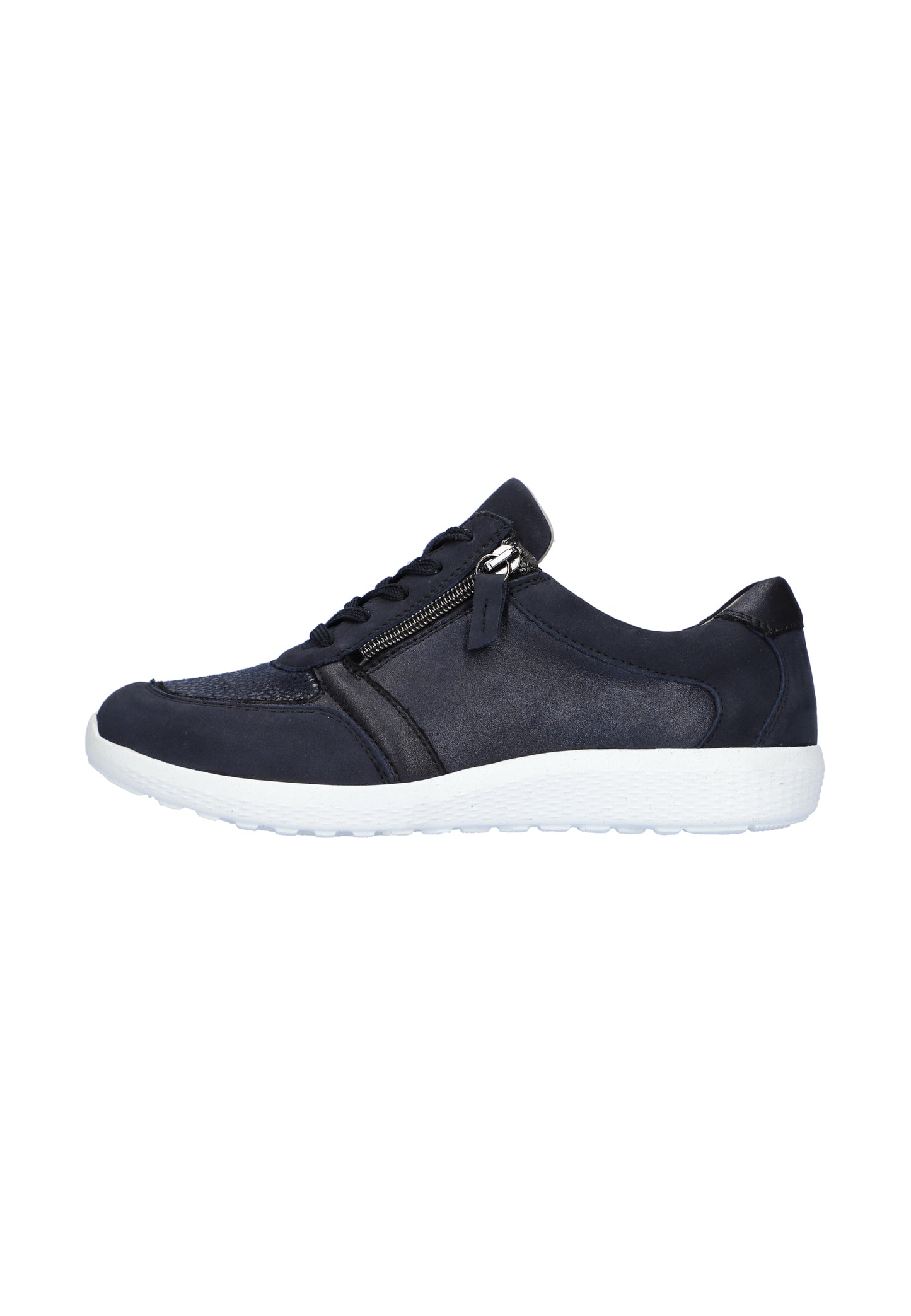 Waldlaufer 815M01 408 217 Navy M Fit Lace & Zip Sneakers