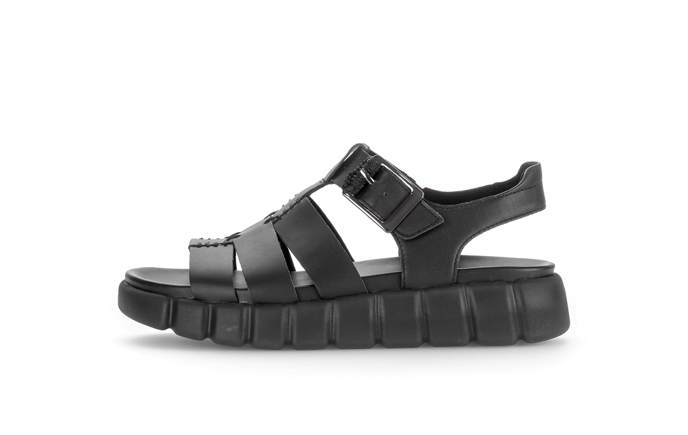 Gabor Comfort 82.894.57 Black G Fit Slingback Sandals