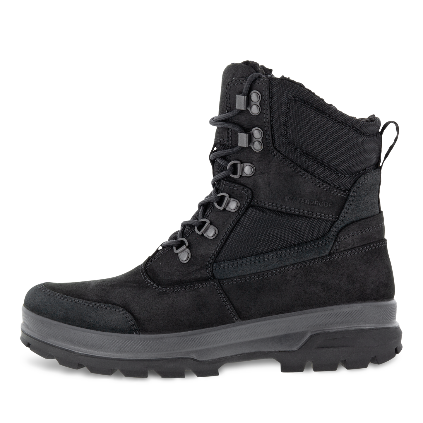 Ecco 838124 51052 Rugged Track POC Black Laced Waterproof Boots