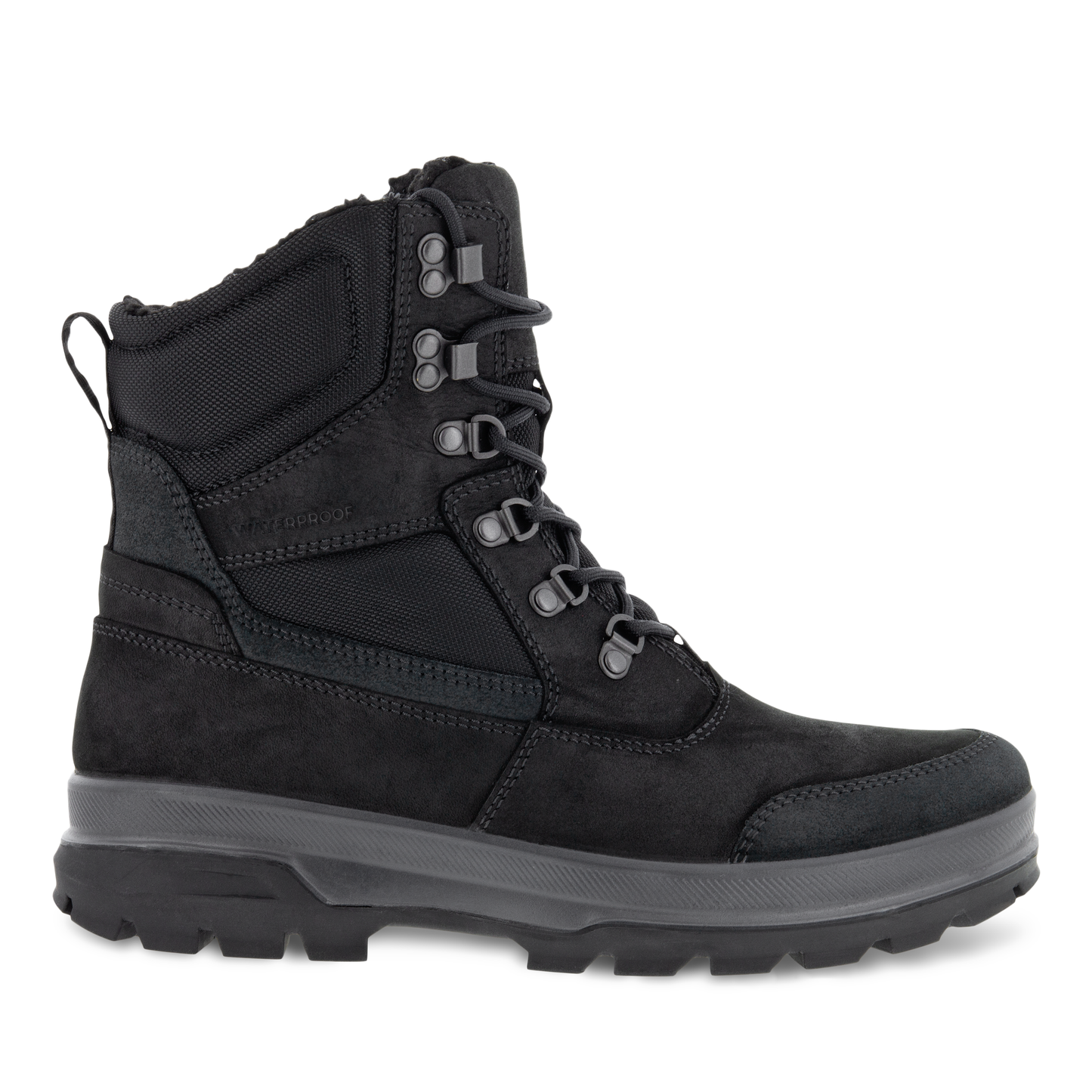 Ecco 838124 51052 Rugged Track POC Black Laced Waterproof Boots