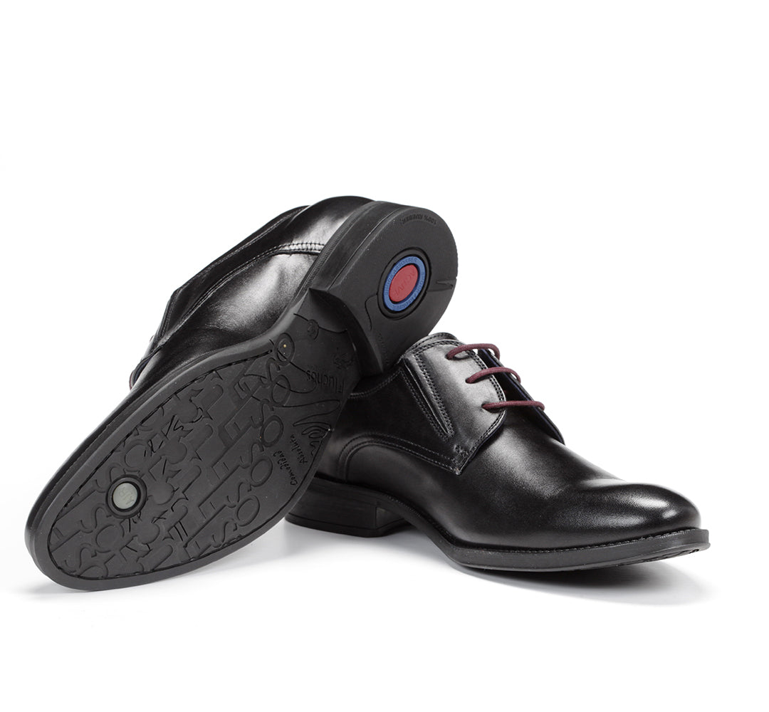 Fluchos 8410 Heracles Black Burgundy Lace Shoes