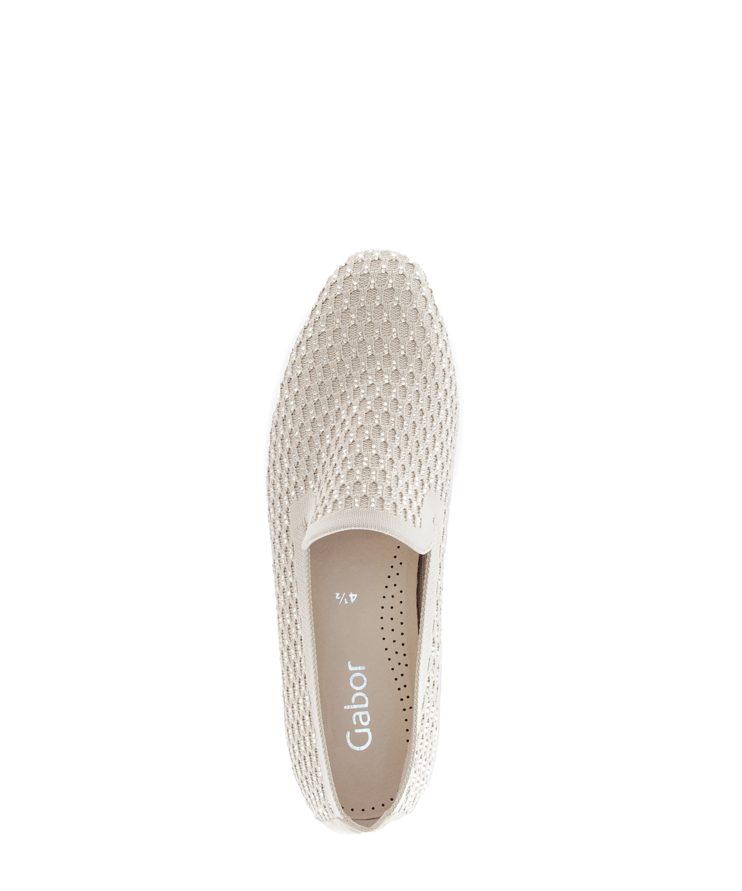 Gabor 85.216.42 Oak Beige Glitter Slip On Shoes