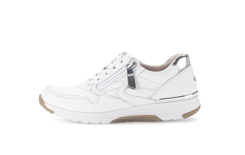 Gabor Rollingsoft 86.978.50 White & Silver Sneakers