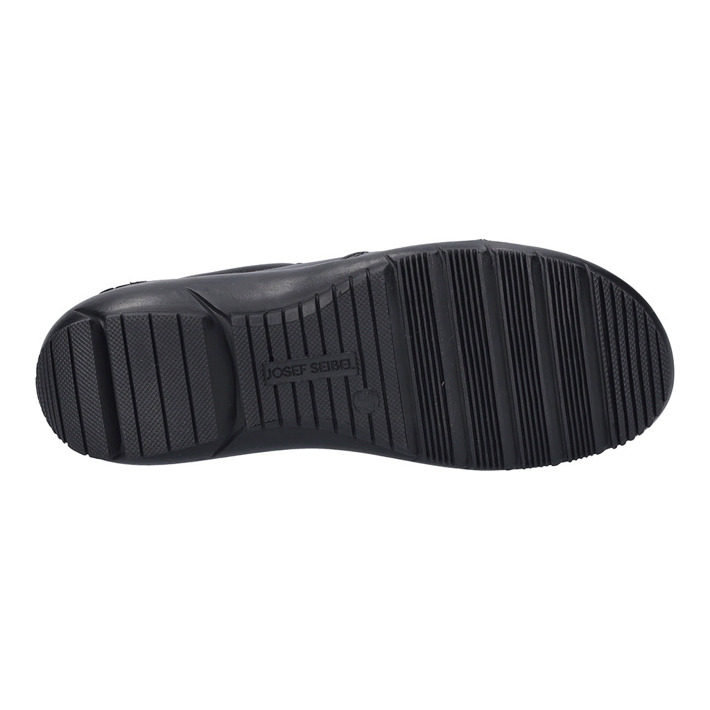 Josef Seibel 87312 971 100 Charlotte 12 Black Shoes with Front Zip