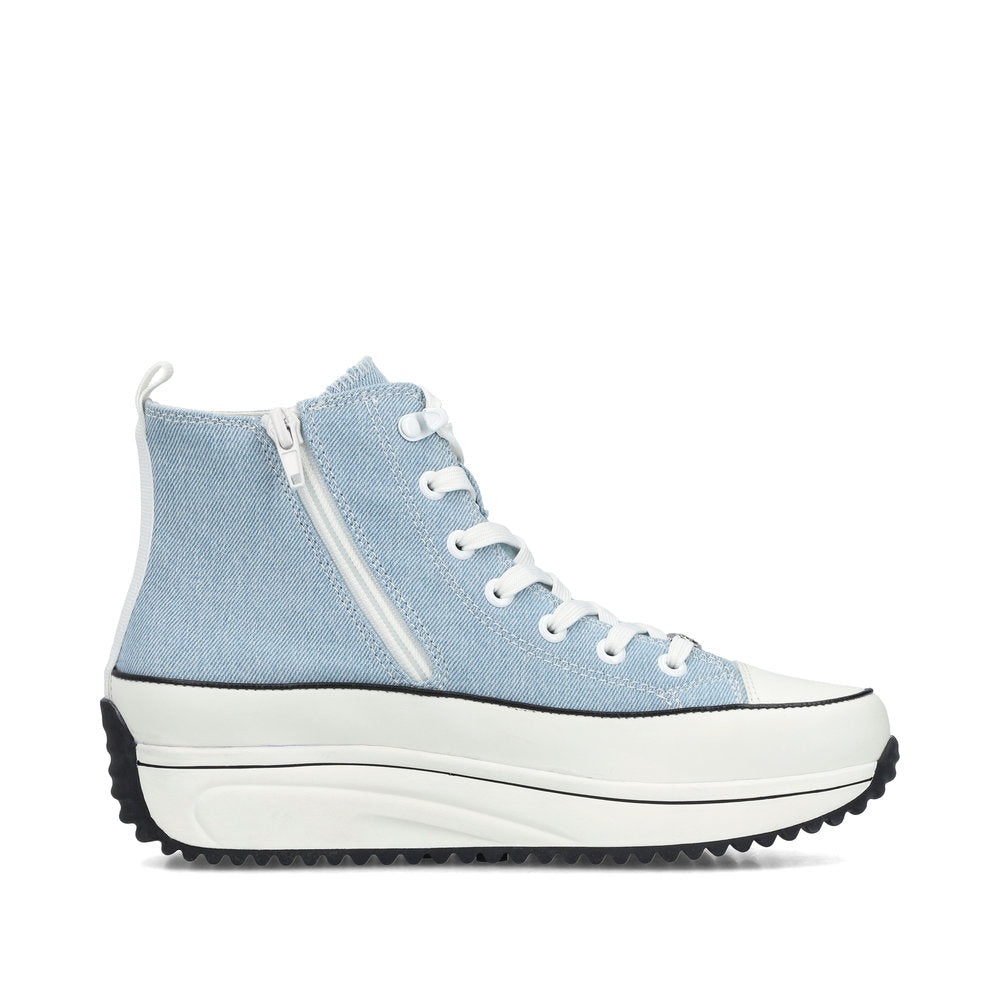 Rieker 90010-10 Denim High Top Trainers