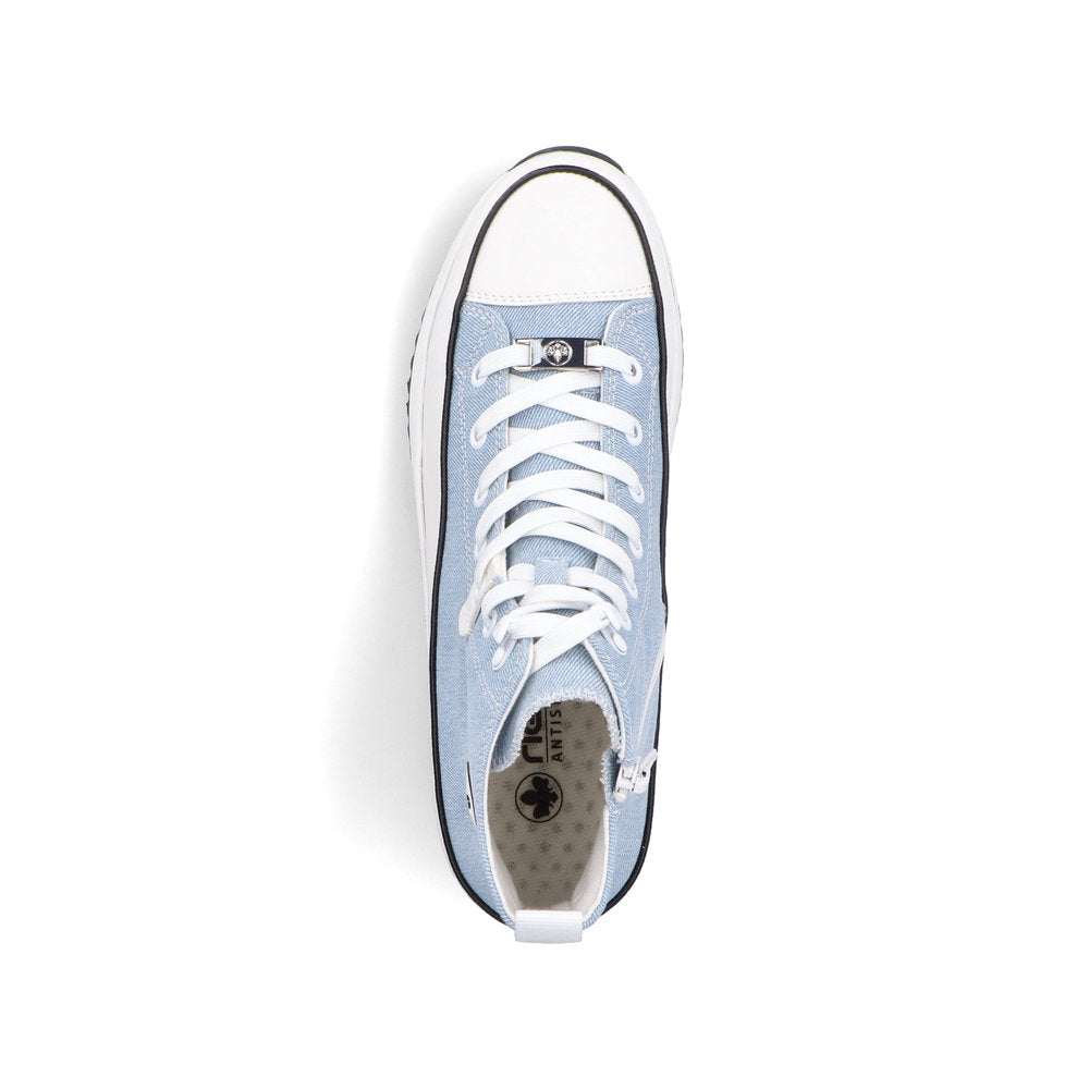 Rieker 90010-10 Denim High Top Trainers