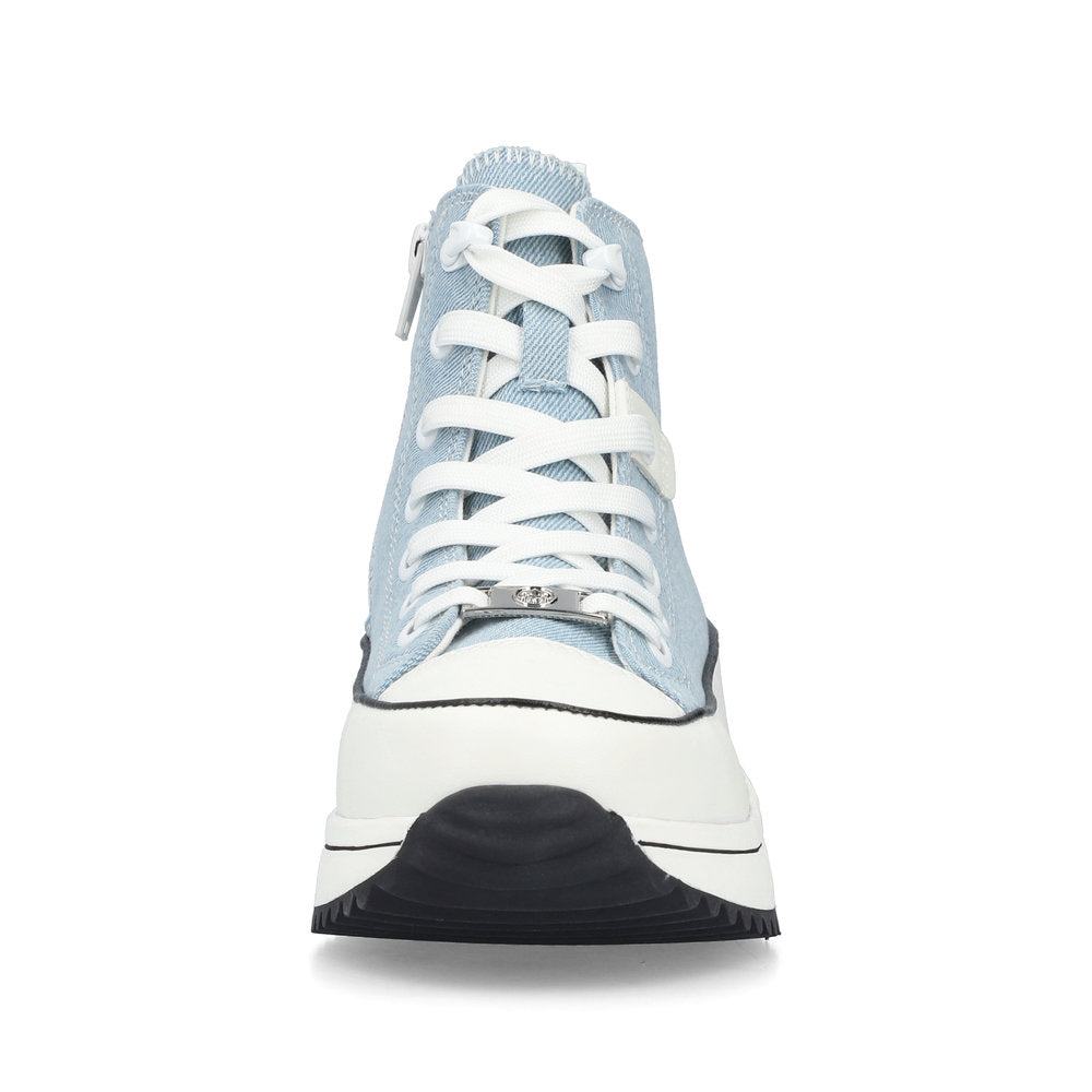 Rieker 90010-10 Denim High Top Trainers