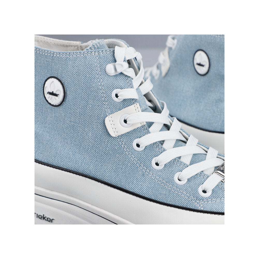 Rieker 90010-10 Denim High Top Trainers