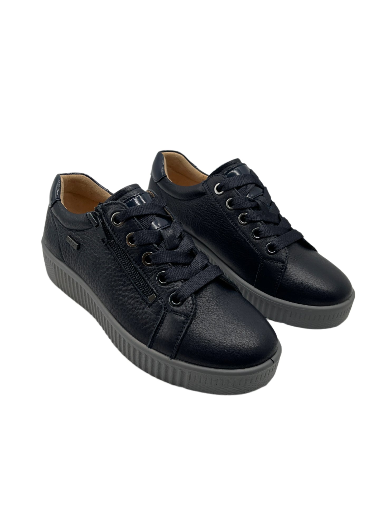 G Comfort P-912 Navy Sneakers with Zip