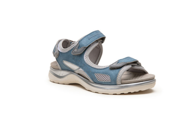 G Comfort 9051-3J Denim Jeans Blue Velcro Sandals
