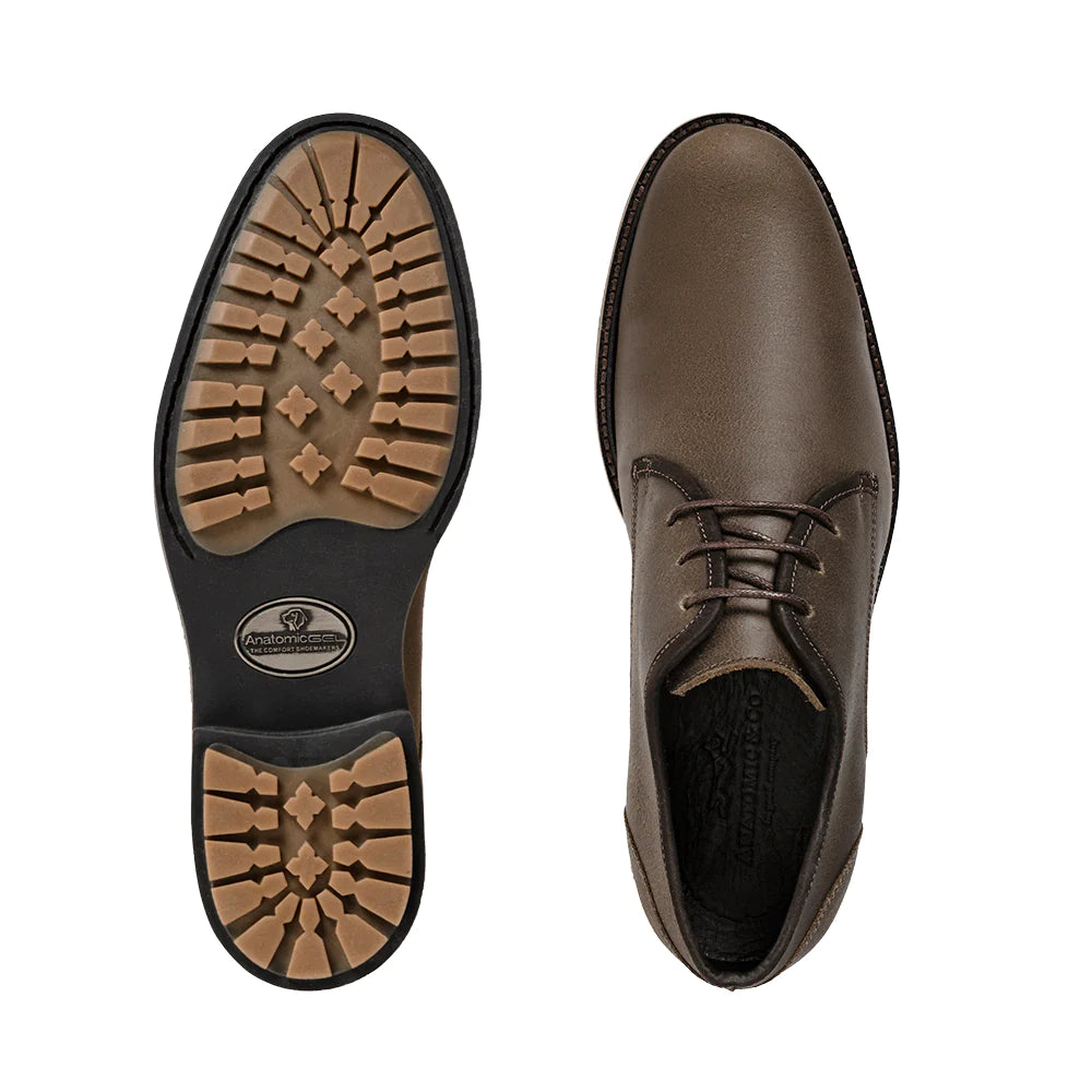 Anatomic & Co 909001 Europa Olive Bull Skin Lace Up Shoes