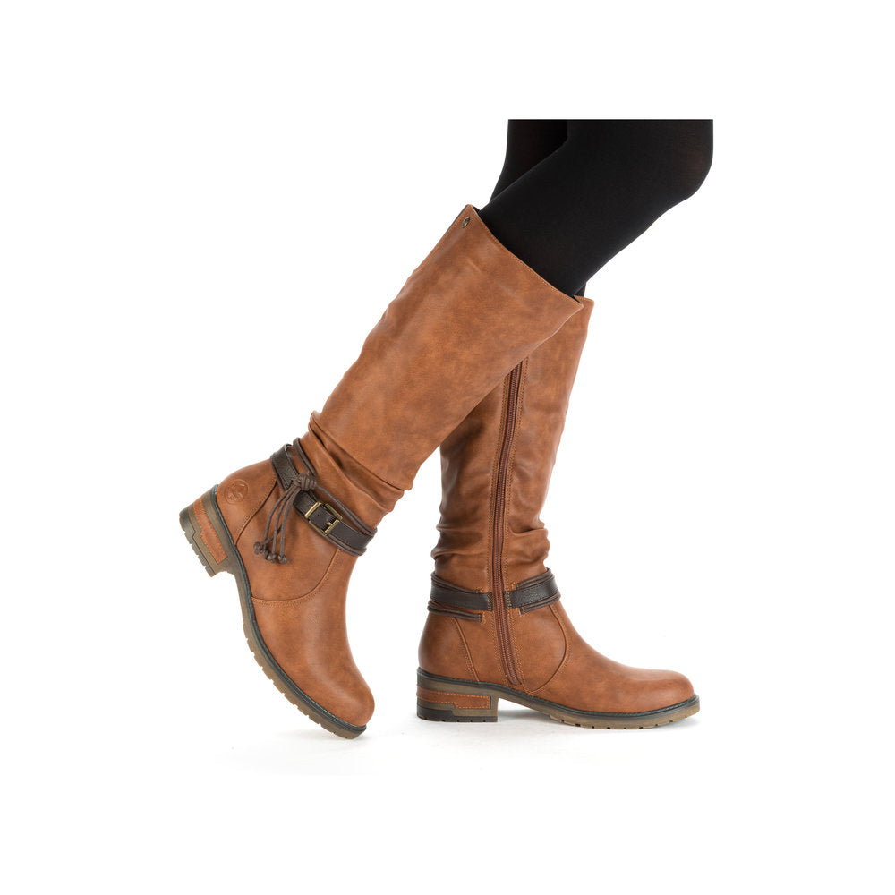 Rieker 91694-24 Peanut Brown High Boots