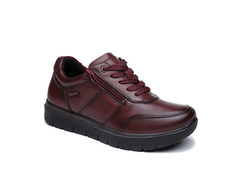 G Comfort 929 2 Medoc Burgundy Zip Sneakers The Shoe Parlour g-comfort-929-2-medoc-burgundy-zip-sneakers-the-shoe-parlour
