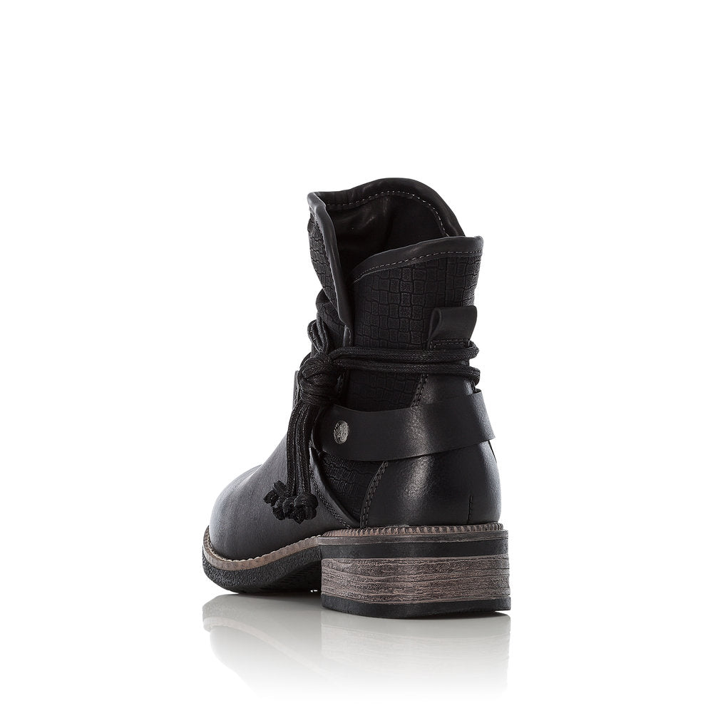 Rieker 94689-00 Black Ankle Boots