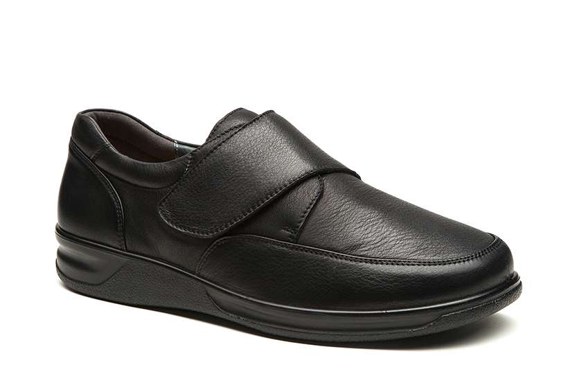 G Comfort A-703 S Black Velcro Shoes