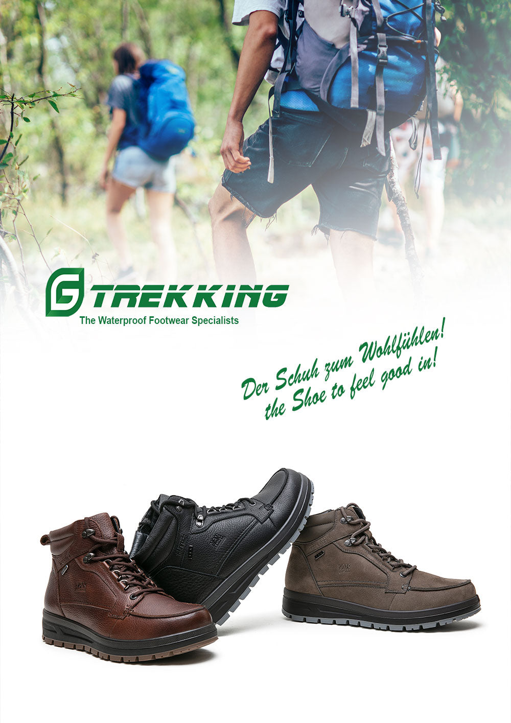 G Comfort A-916 Brown PullUp TEX Trekking Boots