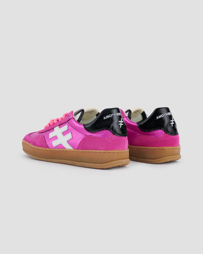 Another Trend A032M324 Bubblegum Pink Trainers with Black Back