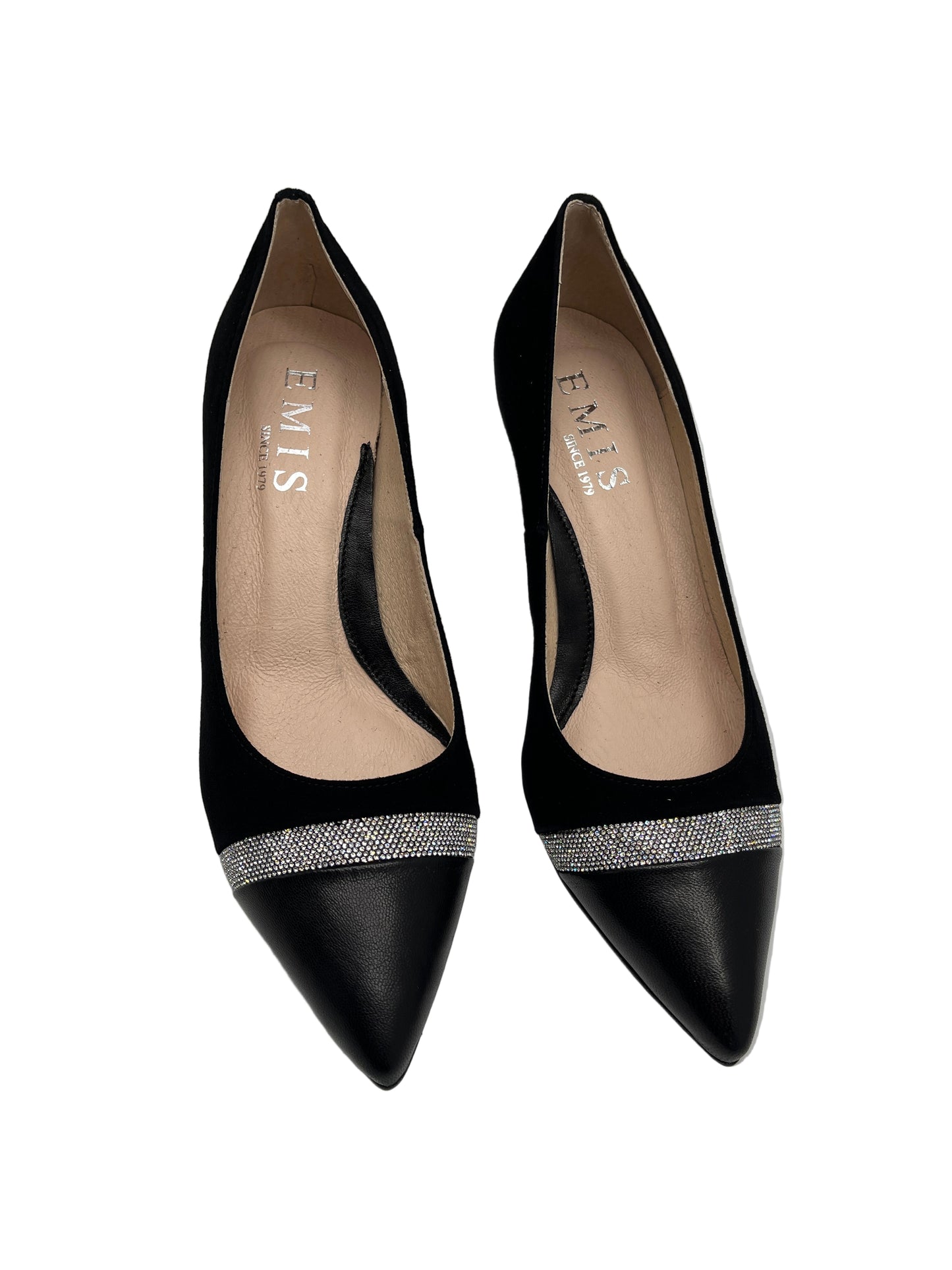 Emis SKZ8356/821o Black Heels with Diamonte
