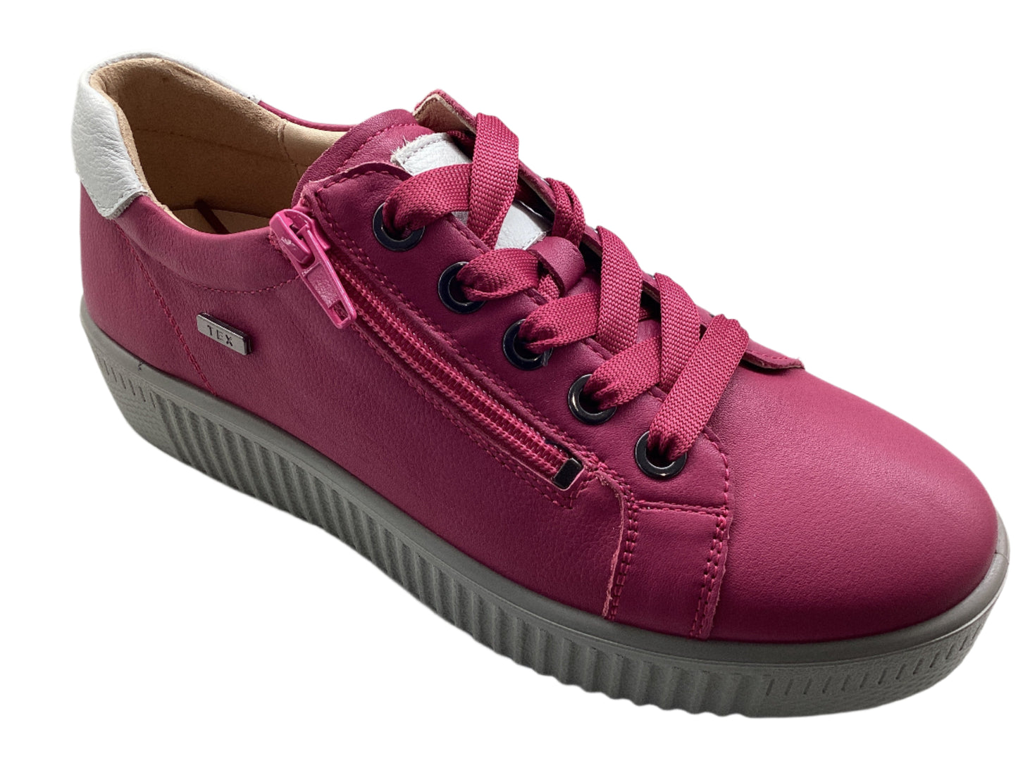 G Comfort P-912 Fuchsia Pink Tex Sneakers with Zip