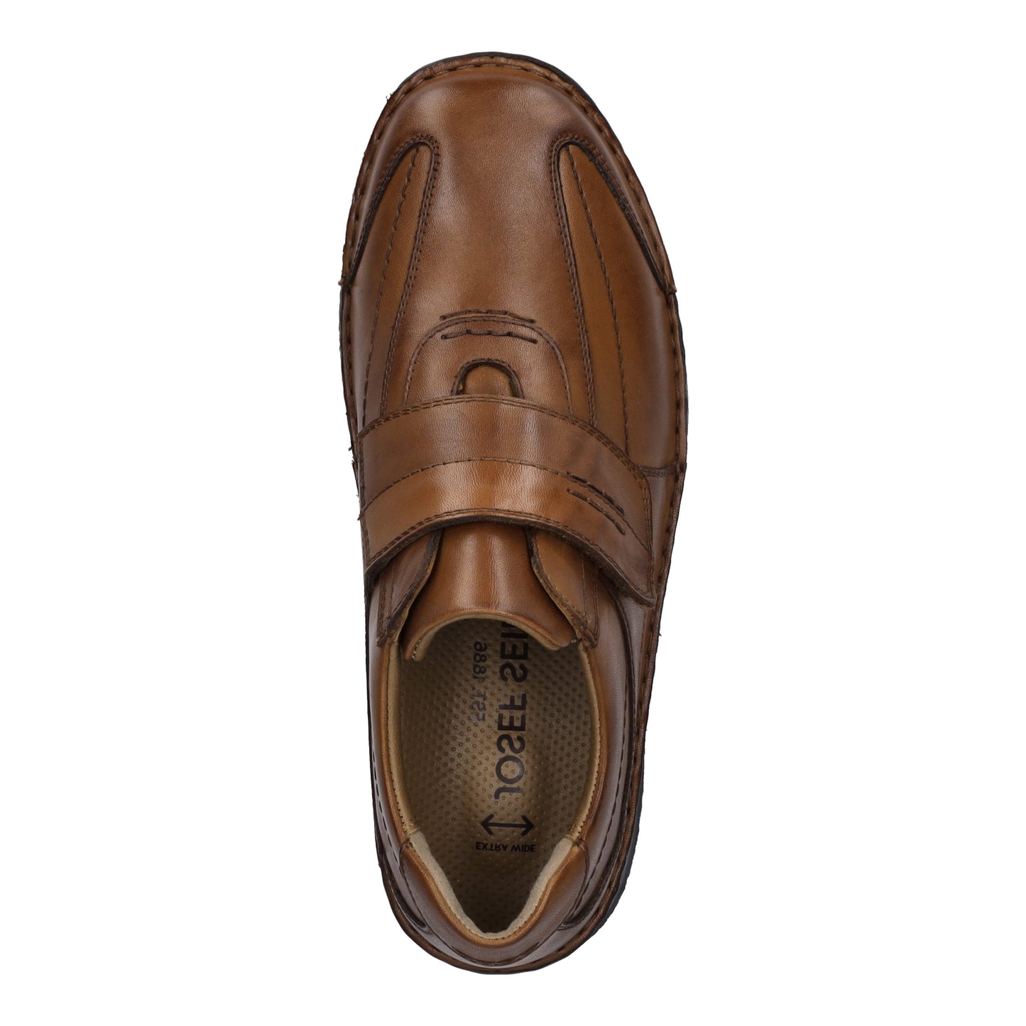 Josef Seibel 43332 859 370 Alec Cognac Tan Velcro Shoes