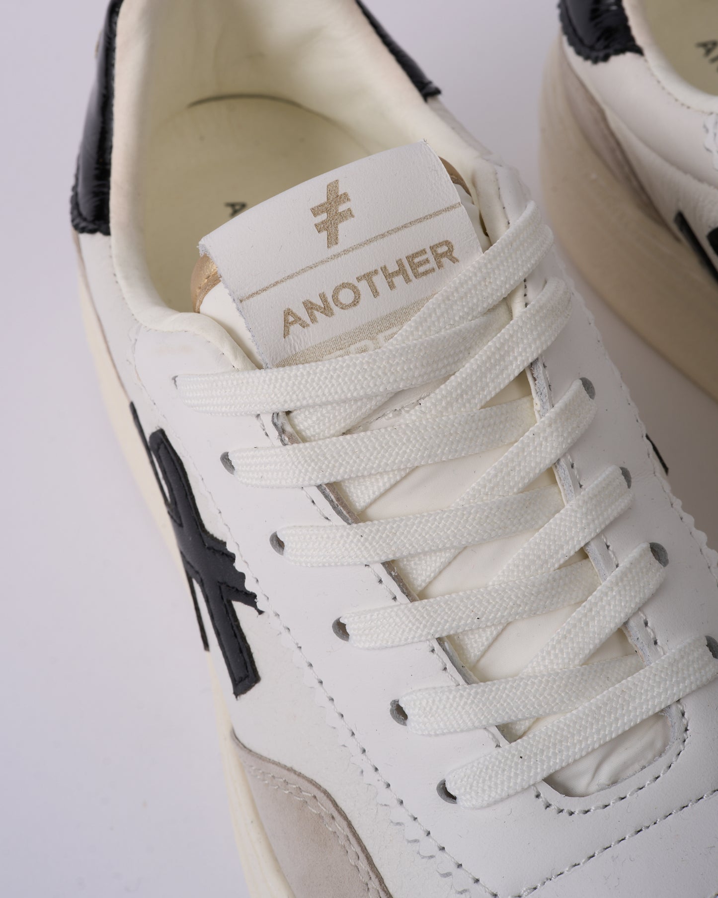 Another Trend A0353100 White, Black & Grey Thick Sole Trainers