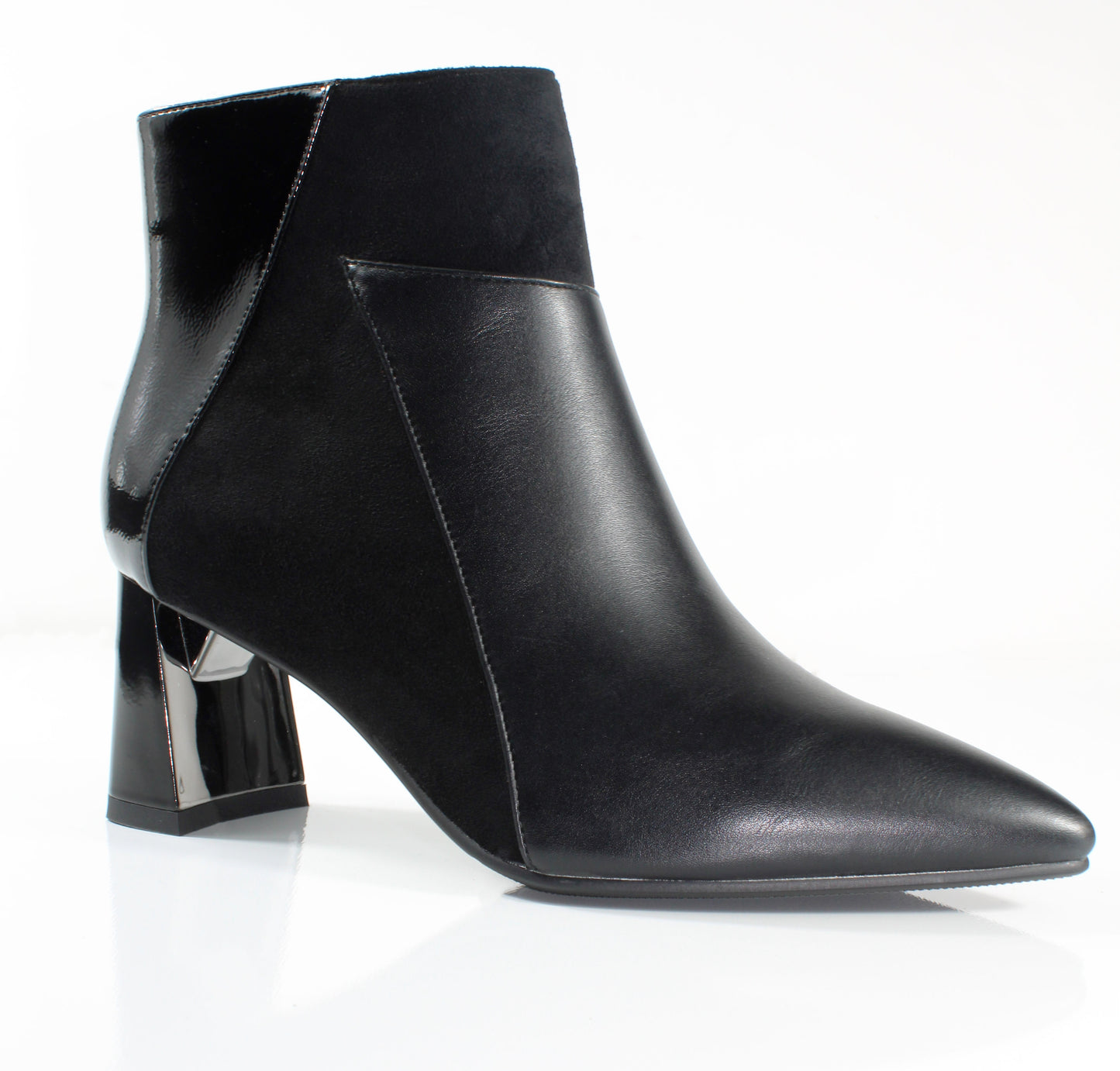 Susst APOLLO25 Flare Heel Multi Pattern Ankle Boots