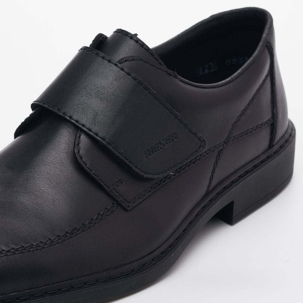 Rieker B0853-00 Black Velcro Wide Shoes
