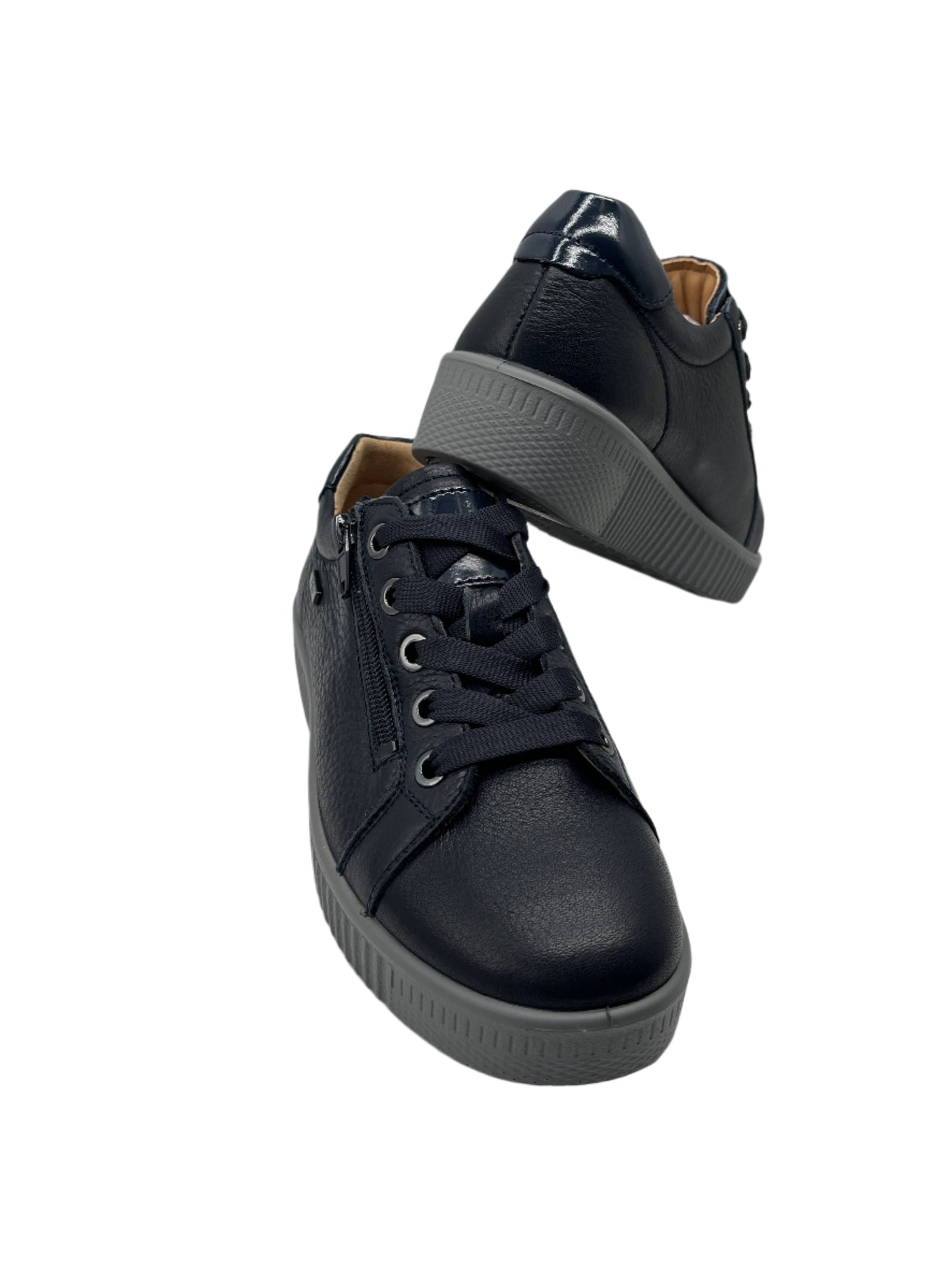 G Comfort P-912 Navy Sneakers with Zip