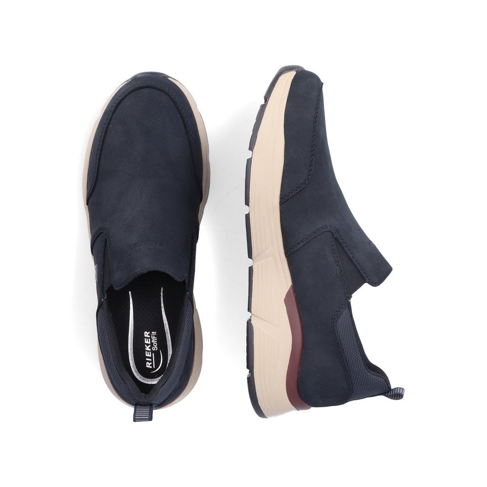 Rieker B5061-14 TEX Navy Slip On Shoes