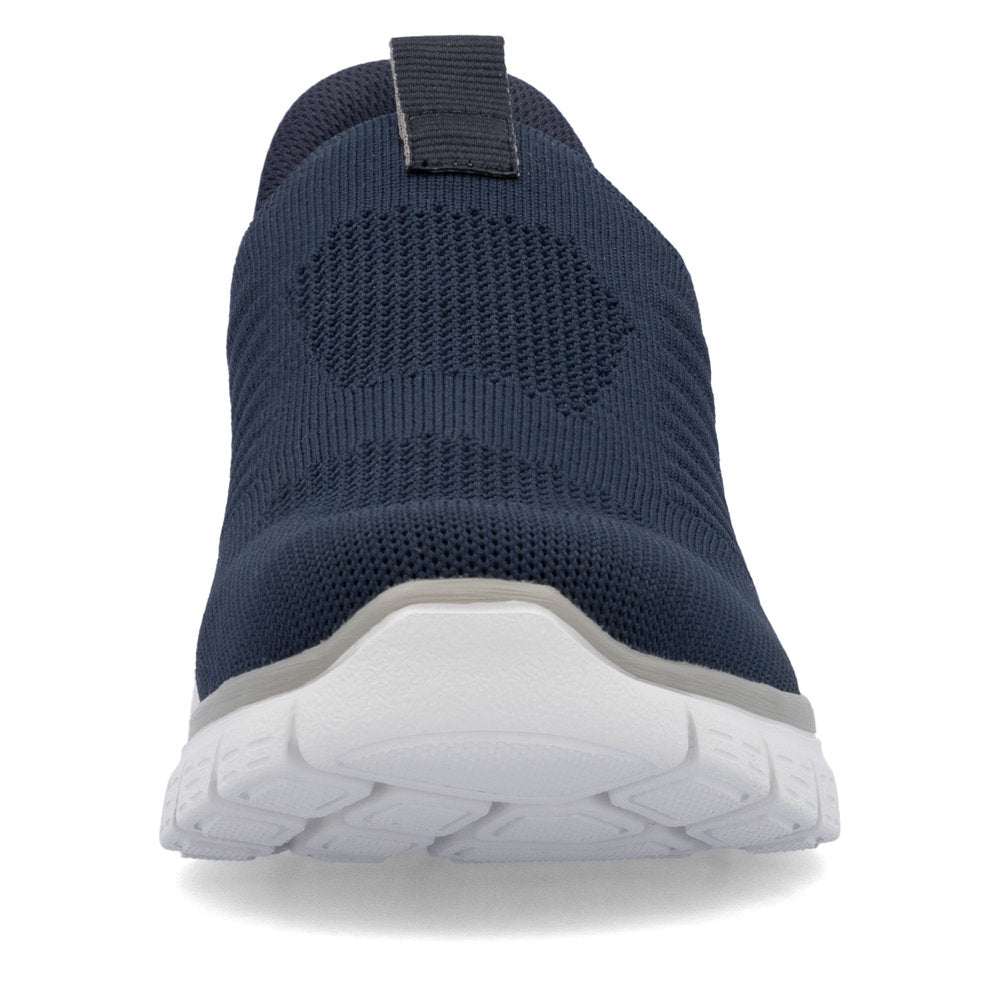 Rieker B6659-14 Navy Slip On Shoes with White Sole
