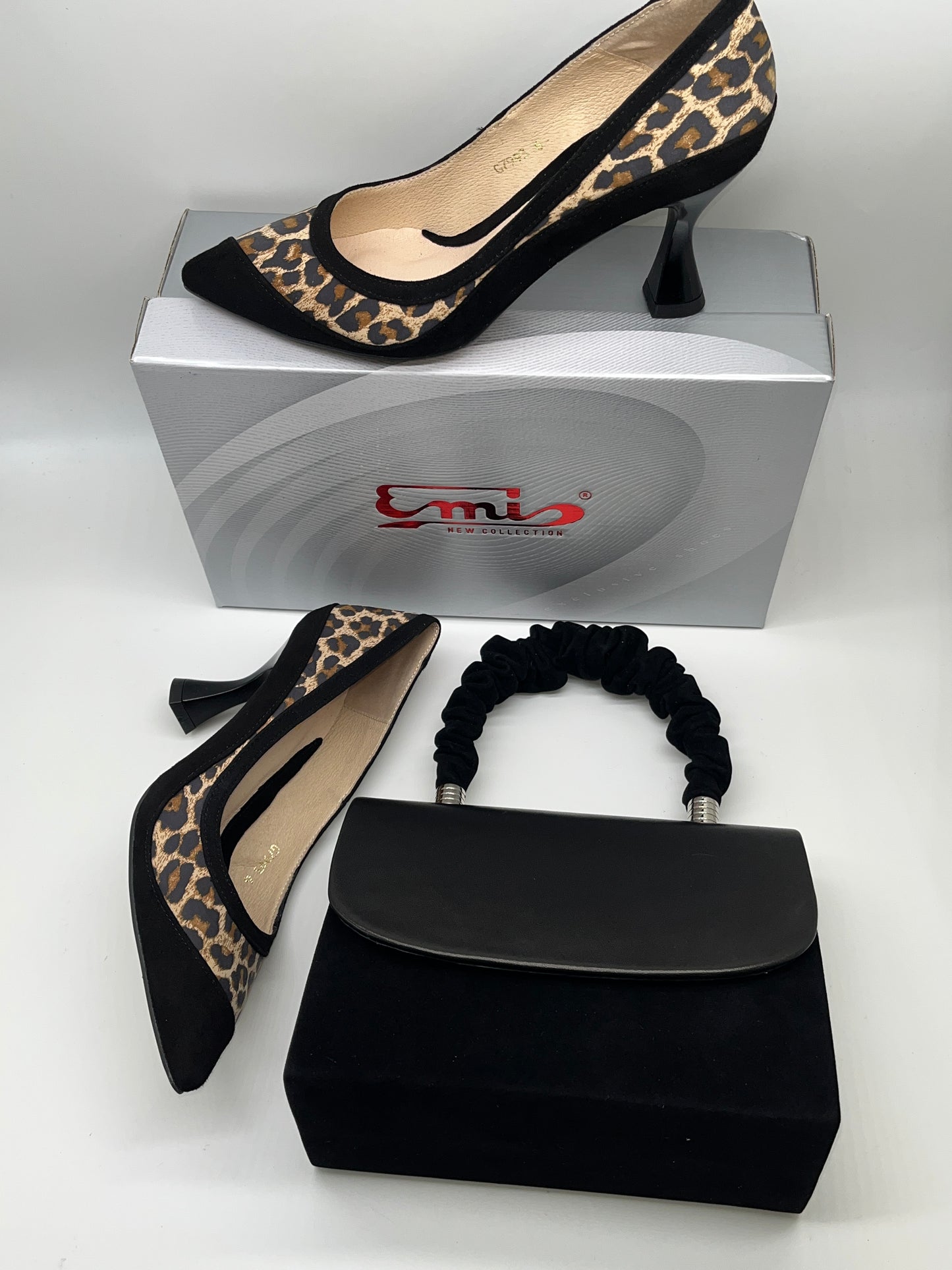 Emis ZPAN7993/206 Black/711 Leopard Heels