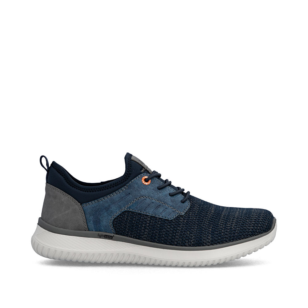 Rieker B9651-14 Denim Blue Grey G 1/2 Fit Slip On Shoes