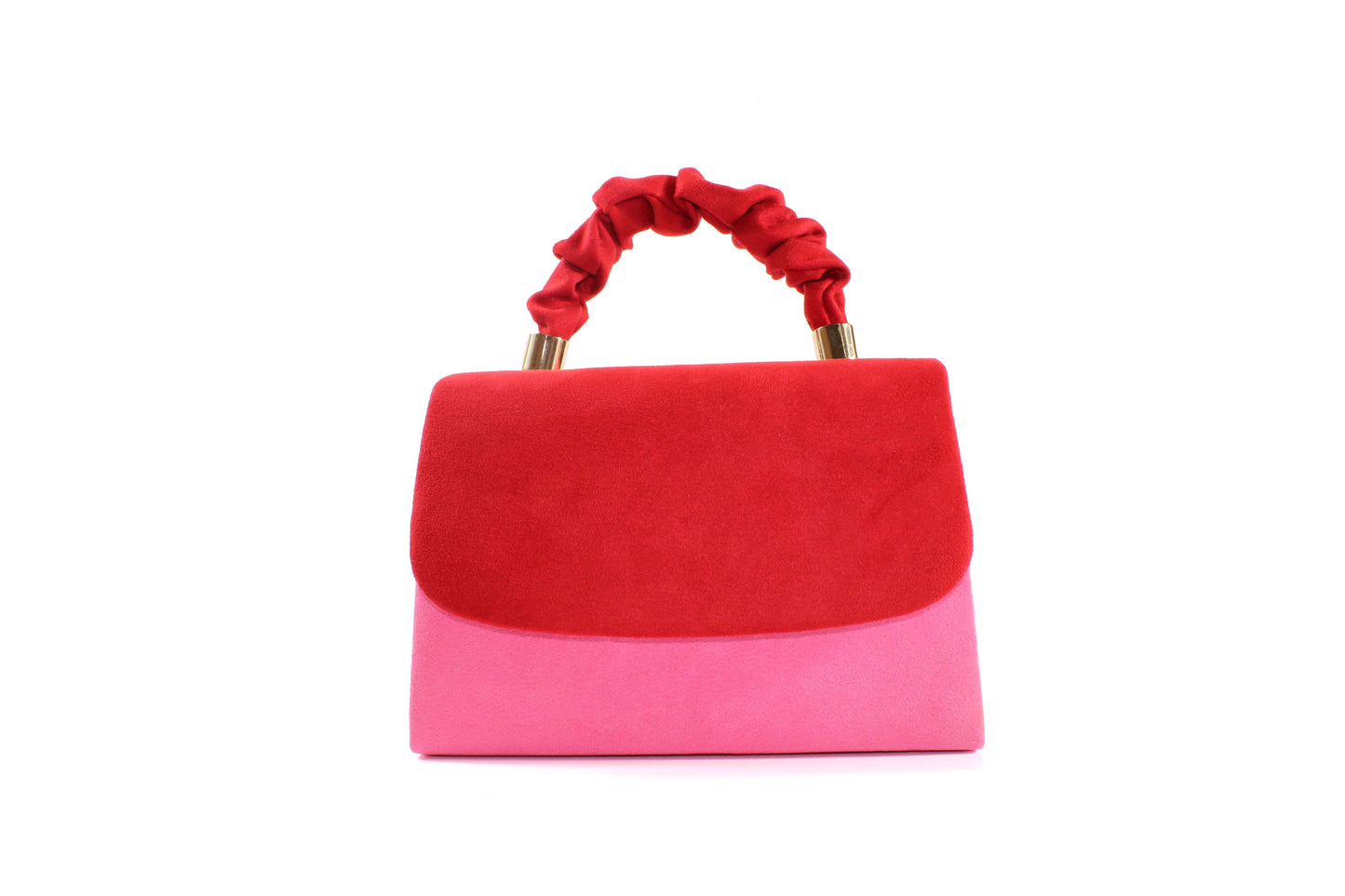 Cocco Ritz BG1056 Pink/Red Micro Ruffle Handbag