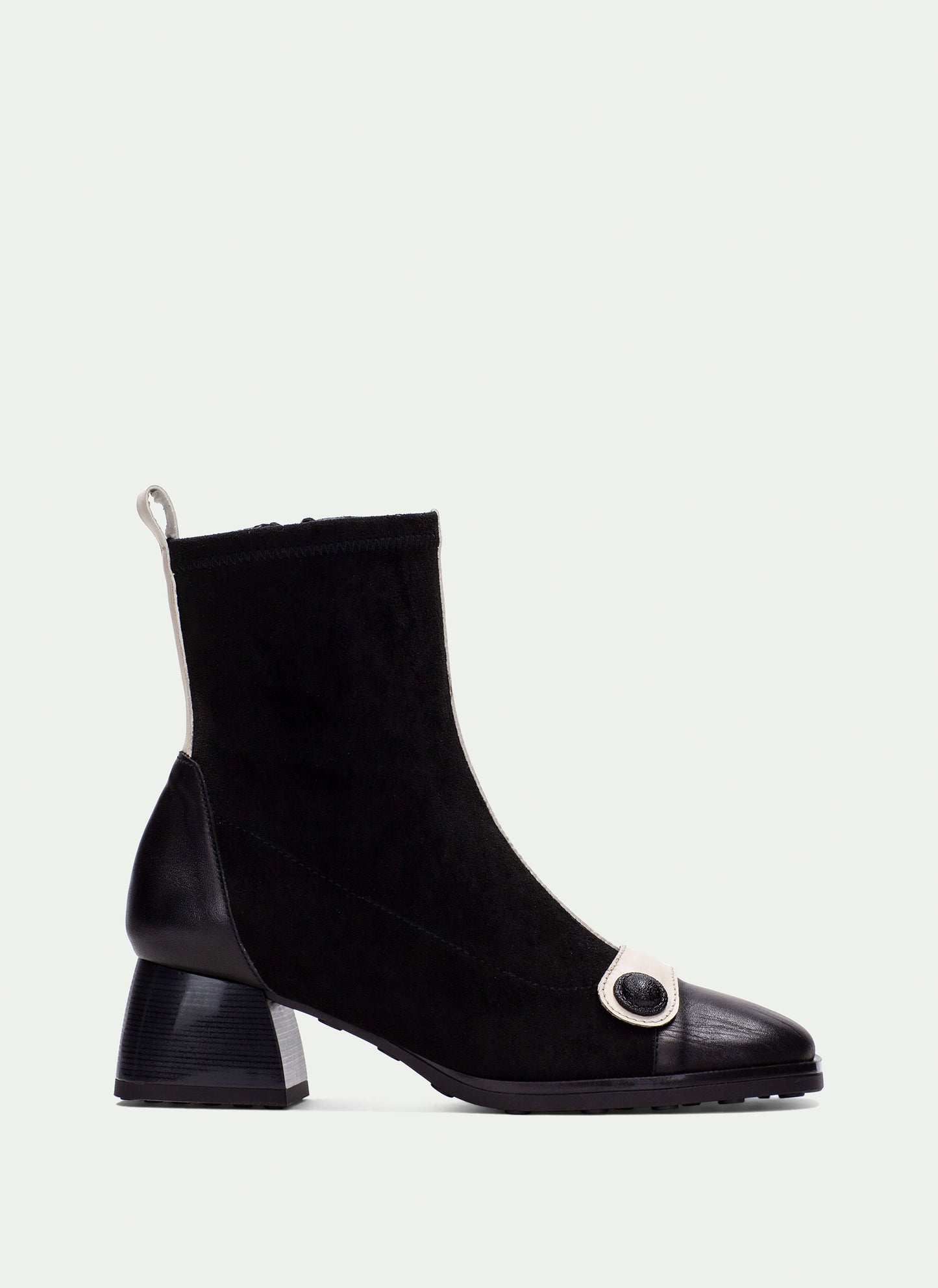 Hispanitas BHI254219 Black & Cream Velour Boots