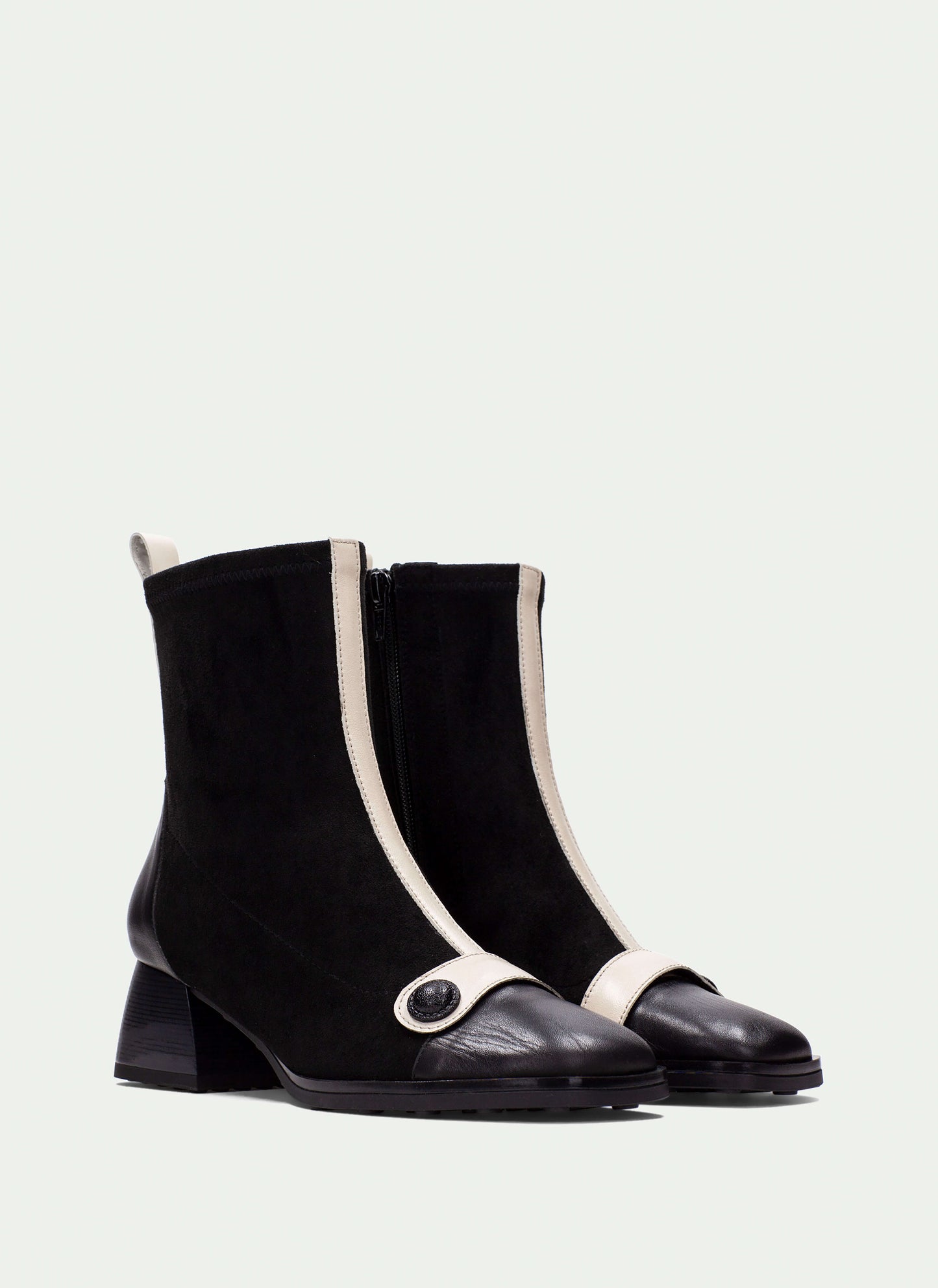 Hispanitas BHI254219 Black & Cream Velour Boots