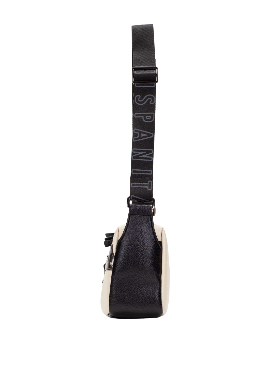 Hispanitas BI243546 Cream, Acero & Black Combi Handbag