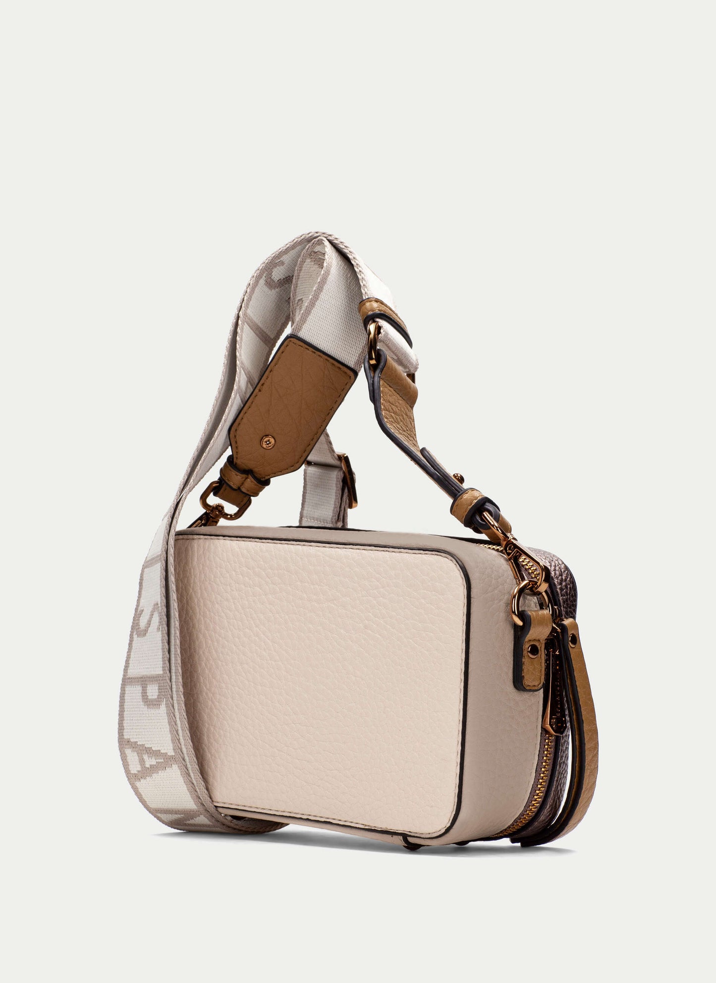 Hispanitas BI254158 Cream, Topo & Biscuit Crossbody Bag