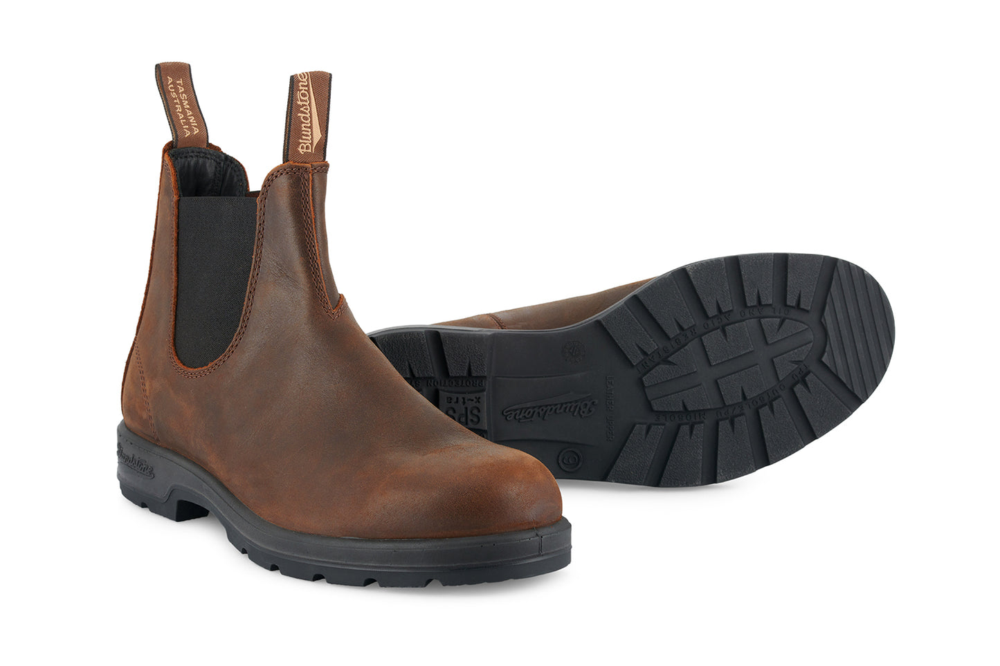 Blundstone 1609 Antique Brown Elastic Sided Boots Lined Sizes 7-12